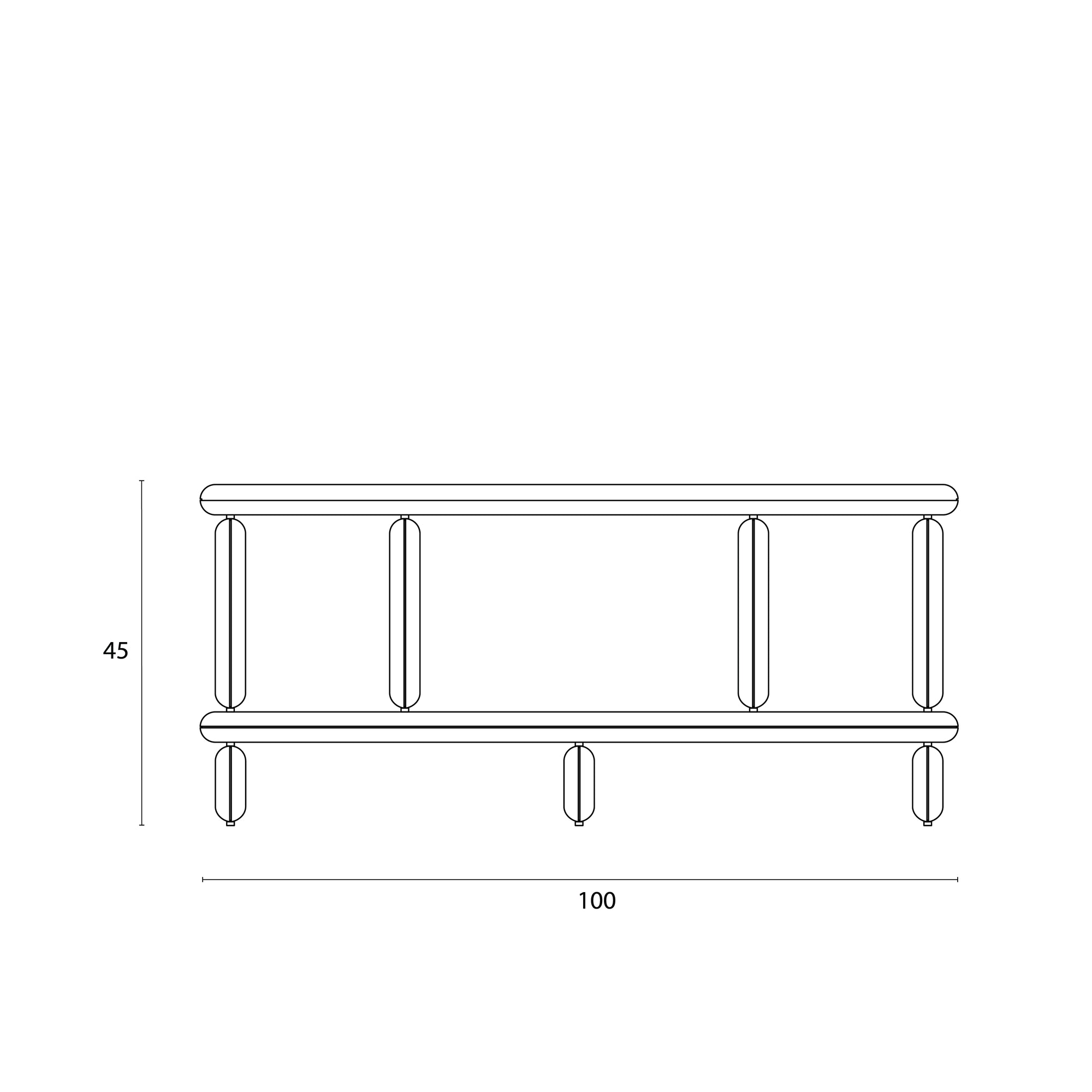 RON 0245 SHELF UNIT